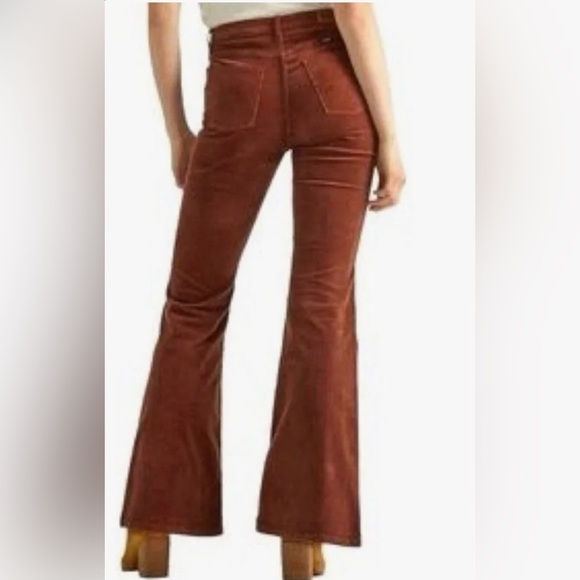 Wrangler high rise fierce‎ flare brown corduroy jeans size 10x34 new - Picture 3 of 4